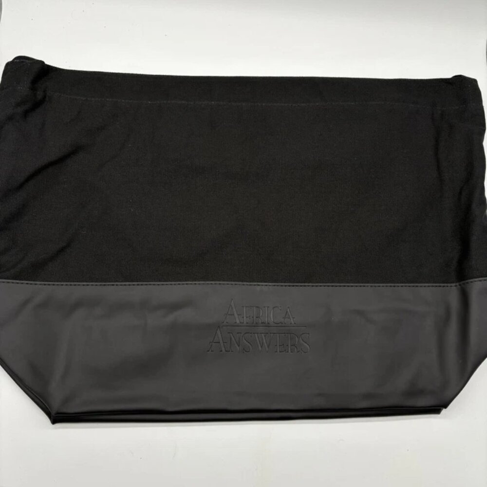 Africa Answers Tote Bag Black Color, 2-Pack